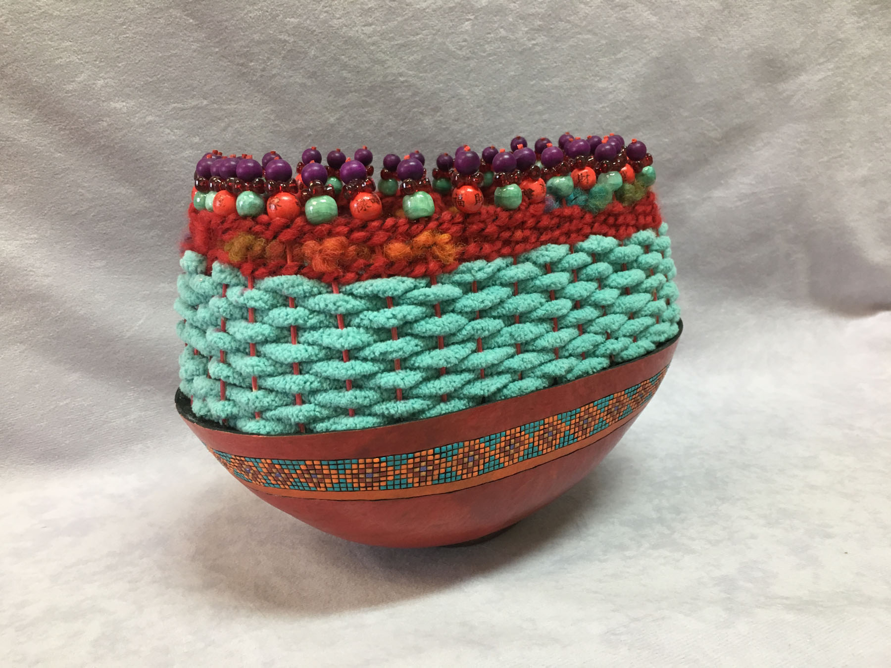 Topped Off Turquoise Basket